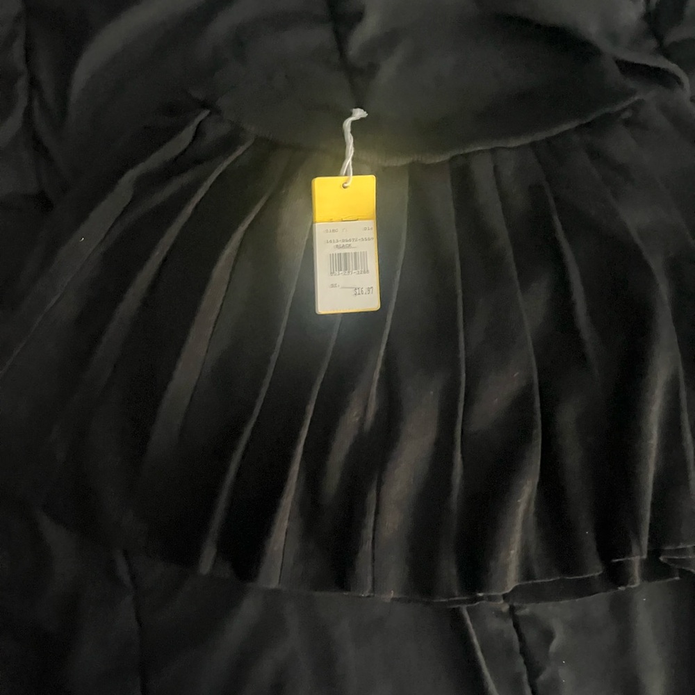 Elegant Black Pleated Skirt